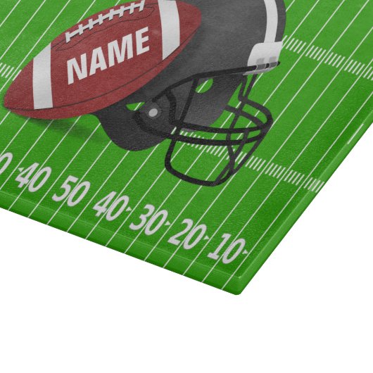 Personalisiertes Football Cutting Board Schneidebrett (Ecke)