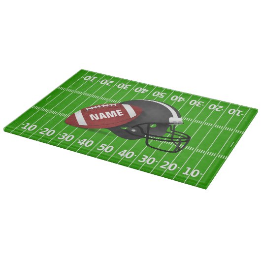 Personalisiertes Football Cutting Board Schneidebrett (Ecke)