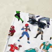 Personalisiertes Football Illustrations-Muster Strandtuch (Beispiel)