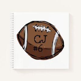 Personalisiertes Football-Notebook Notizblock