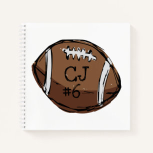 Personalisiertes Football-Notebook Notizblock