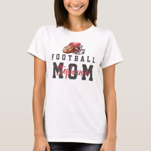 Personalisiertes Football-Schulspiel-Mama-Matching T-Shirt