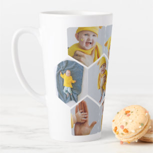Personalisiertes Foto 10-Eck Vorlage Milchtasse