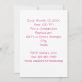 Personalisiertes Foto 13. Geburtstag Einladung (Rückseite)