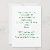 Personalisiertes Foto 13. Geburtstag Einladung (Rückseite)