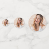 Personalisiertes Foto 16. Geburtstag Confetti Konfetti (Rückseiten)