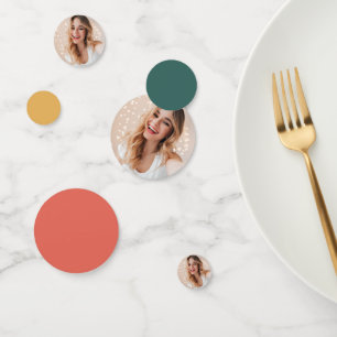 Personalisiertes Foto 16. Geburtstag Retro Vintag Konfetti