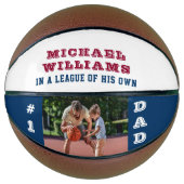 Personalisiertes Foto #1 Vater in einem eigenen Bu Basketball (Vorderseite)