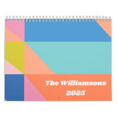 Personalisiertes Foto 2025 über die bunte geometri Kalender (Titelbild)