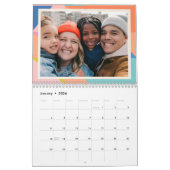 Personalisiertes Foto 2025 über die bunte geometri Kalender (Jan 2026)