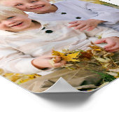 personalisiertes Foto 2026 12 Monate Neujahrskalen Poster (Ecke)