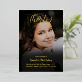 Personalisiertes Foto 30. Geburtstag Einladung (Stehend vorne)