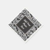 Personalisiertes Foto 50. Geburtstagspapier Napkin Serviette (Ecke)