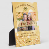 Personalisiertes Foto 50. Hochzeitsplatz Fotoplatte (Seite)