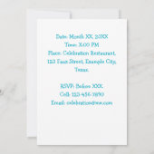 Personalisiertes Foto 7. Geburtstag Einladung (Rückseite)