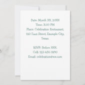 Personalisiertes Foto 7. Geburtstag Einladung (Rückseite)