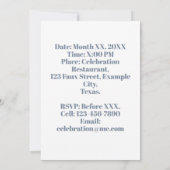 Personalisiertes Foto 80. Geburtstagsballons Einladung (Rückseite)