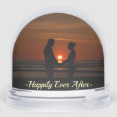 Personalisiertes Foto 8. Jahrestag Schneekugeln (Rückseite)