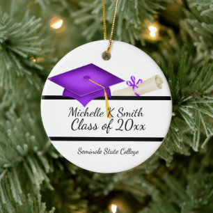 Personalisiertes Foto Abschluss Keramik Ornament