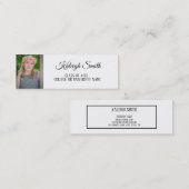 Personalisiertes Foto Abschluss Namenskarte einfüg (Vorne/Hinten)