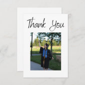 Personalisiertes Foto Abschluss Vielen Dank Einladung (Vorne/Hinten)