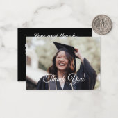 Personalisiertes Foto Abschluss Vielen Dank Karten (Vorderseite/Rückseite Beispiel)