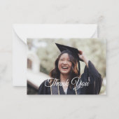 Personalisiertes Foto Abschluss Vielen Dank Karten (Vorderseite)