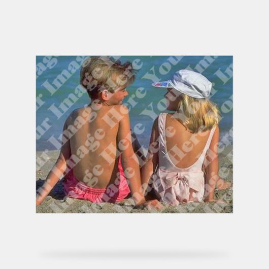 Personalisiertes Foto Akryllisches Zeichen Acrylschild (Vorderseite)