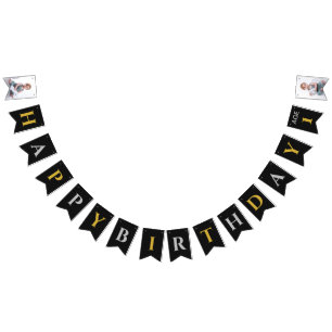 Personalisiertes Foto Alles Alter DIY Alles Gute Z Wimpelkette