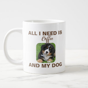 Personalisiertes Foto "Alles, was ich brauche, ist Jumbo-Tasse