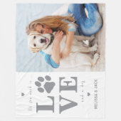 Personalisiertes Foto Alles was Sie brauchen ist L Fleecedecke (Vorderseite)