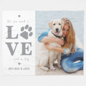 Personalisiertes Foto Alles was Sie brauchen ist L Fleecedecke (Vorderseite (Horizontal))