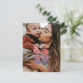 Personalisiertes Foto am Muttertag Postkarte (Stehend Vorderseite)