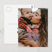 Personalisiertes Foto am Muttertag Postkarte (Vorne/Hinten)