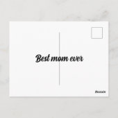 Personalisiertes Foto am Muttertag Postkarte (Rückseite)