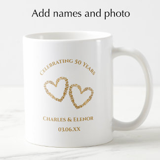 Personalisiertes Foto-Andenken 50. Jubiläums-Gesch Kaffeetasse