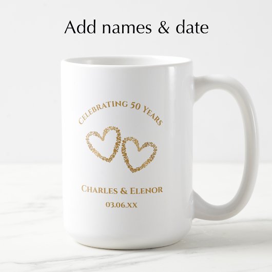 Personalisiertes Foto-Andenken 50. Jubiläums-Gesch Kaffeetasse
