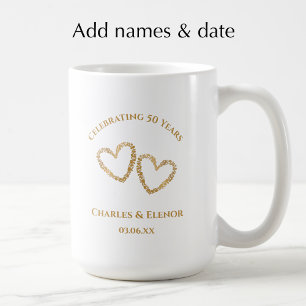 Personalisiertes Foto-Andenken 50. Jubiläumsgesche Kaffeetasse