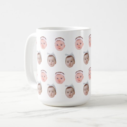 Personalisiertes Foto, Angepasste Tasse, Mama Vate Kaffeetasse (Vorderseite Links)