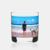 Personalisiertes Foto anpassen Whiskyglas (Rückseite)
