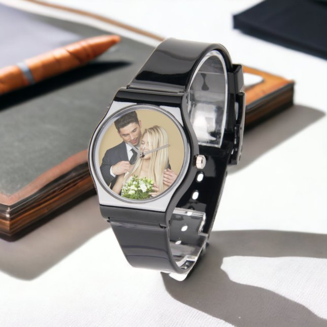 Personalisiertes Foto Armbanduhr (Personalized Photo and Text Photo Watch from Ricaso. Easy add your own photograph, Great photo gift)