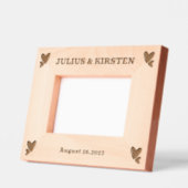 Personalisiertes Foto aus Holz mit Namen Geätzte Rahmen (Links)