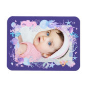Personalisiertes Foto Baby Girl Kleine Meerjungfra Magnet (Horizontal)