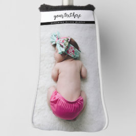 Personalisiertes Foto Baby Liebe & Name Erinnerung Golf Headcover