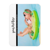 Personalisiertes Foto Baby Liebe & Name Erinnerung Magnet (Vertikal)