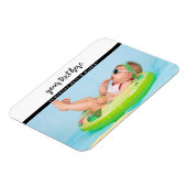 Personalisiertes Foto Baby Liebe & Name Erinnerung Magnet (Linke Seite)