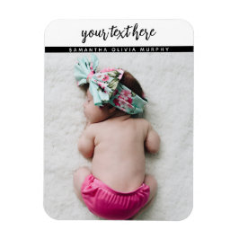 Personalisiertes Foto Baby Liebe & Name Erinnerung Magnet
