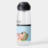 Personalisiertes Foto Baby Liebe & Name Erinnerung Trinkflasche (Rückseite)