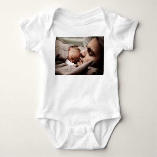 Personalisiertes Foto Baby Strampler (Vorderseite)