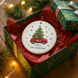 Personalisiertes Foto Baby's erstes Weihnachten Keramik Ornament